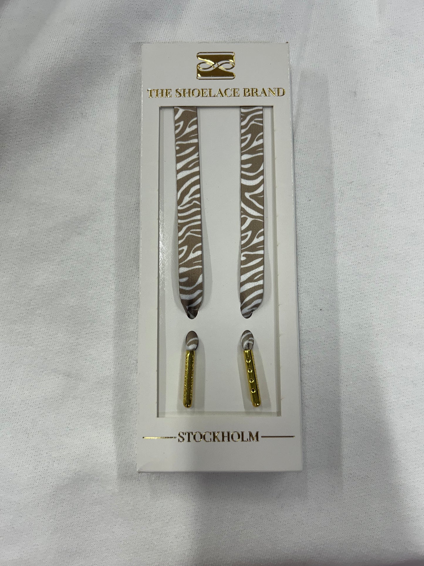 Classic Zebra Beige - Shoelaces