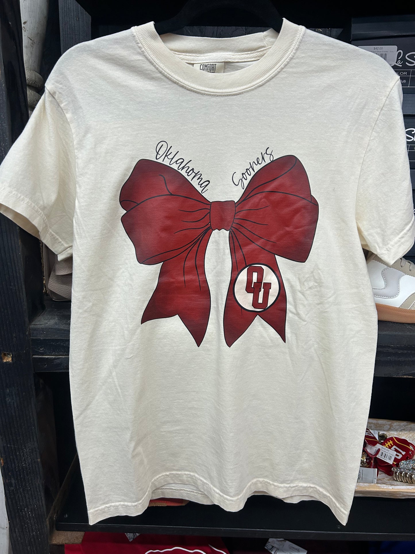 OU Coquette Bow Graphic Tee