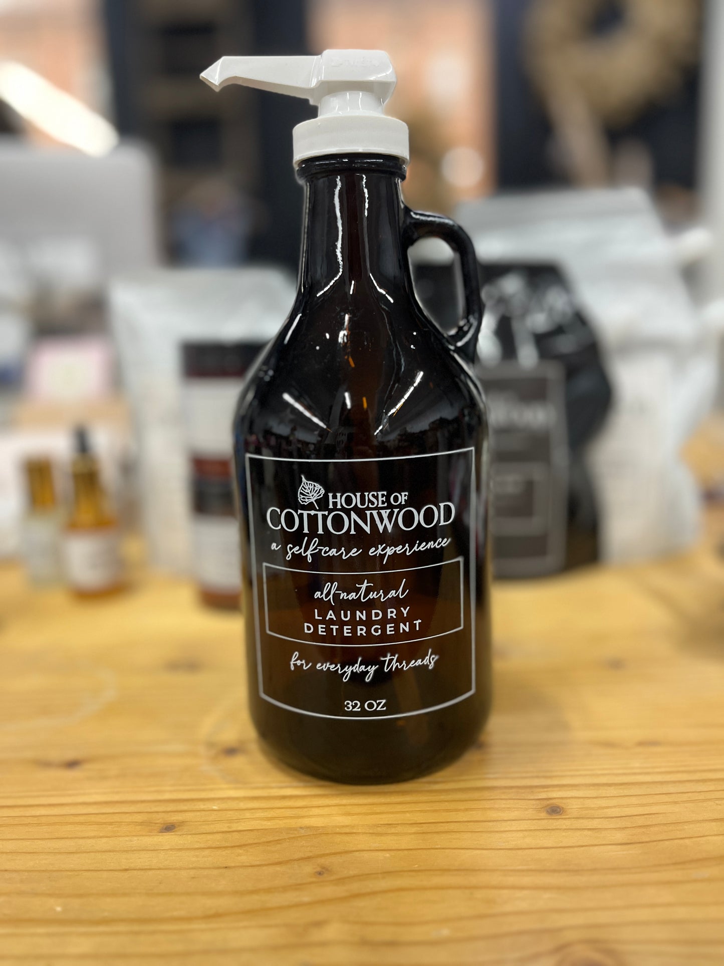 House of Cottonwood Glass Laundry Soap Dispenser