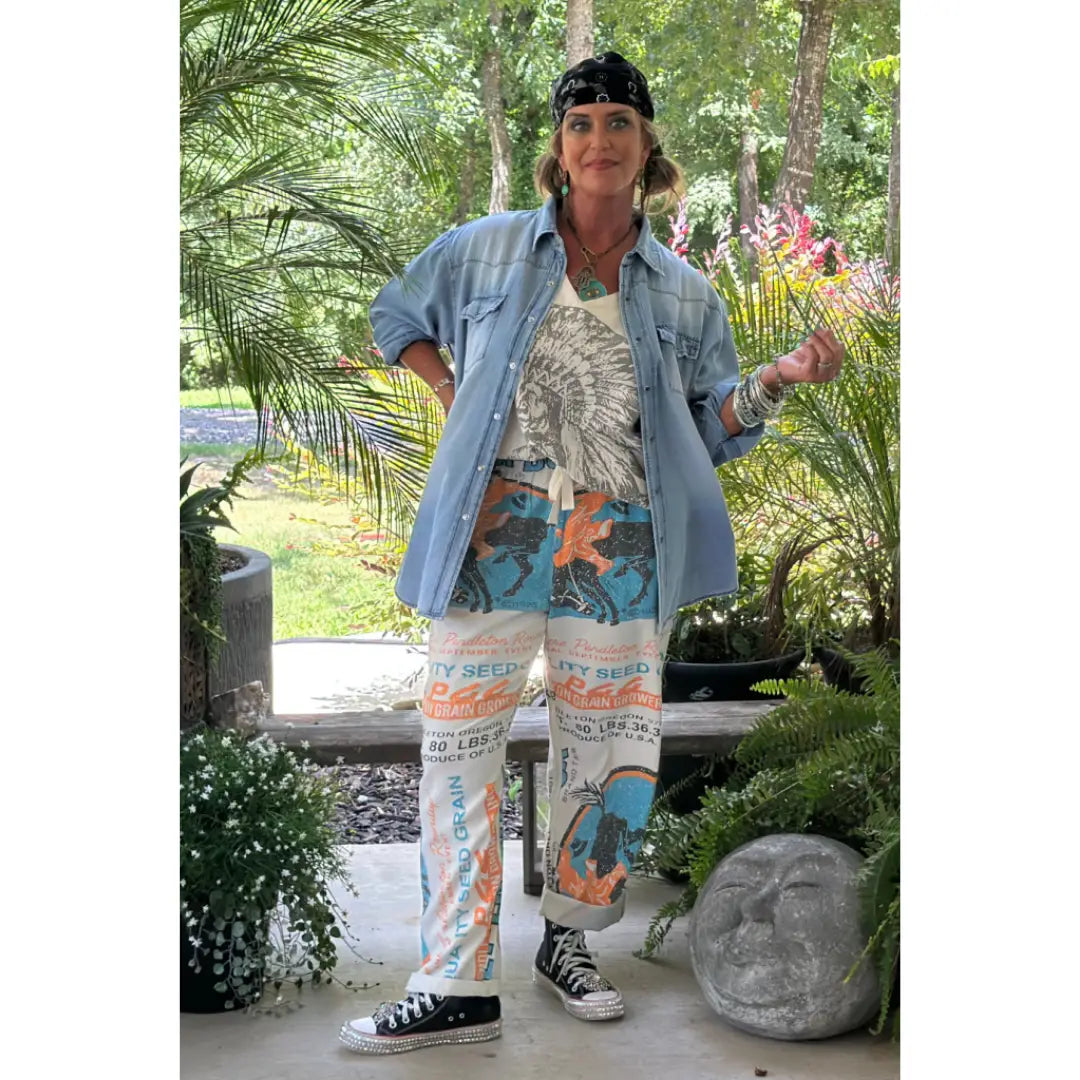 Garden Gathering Pant - Let Er Buck