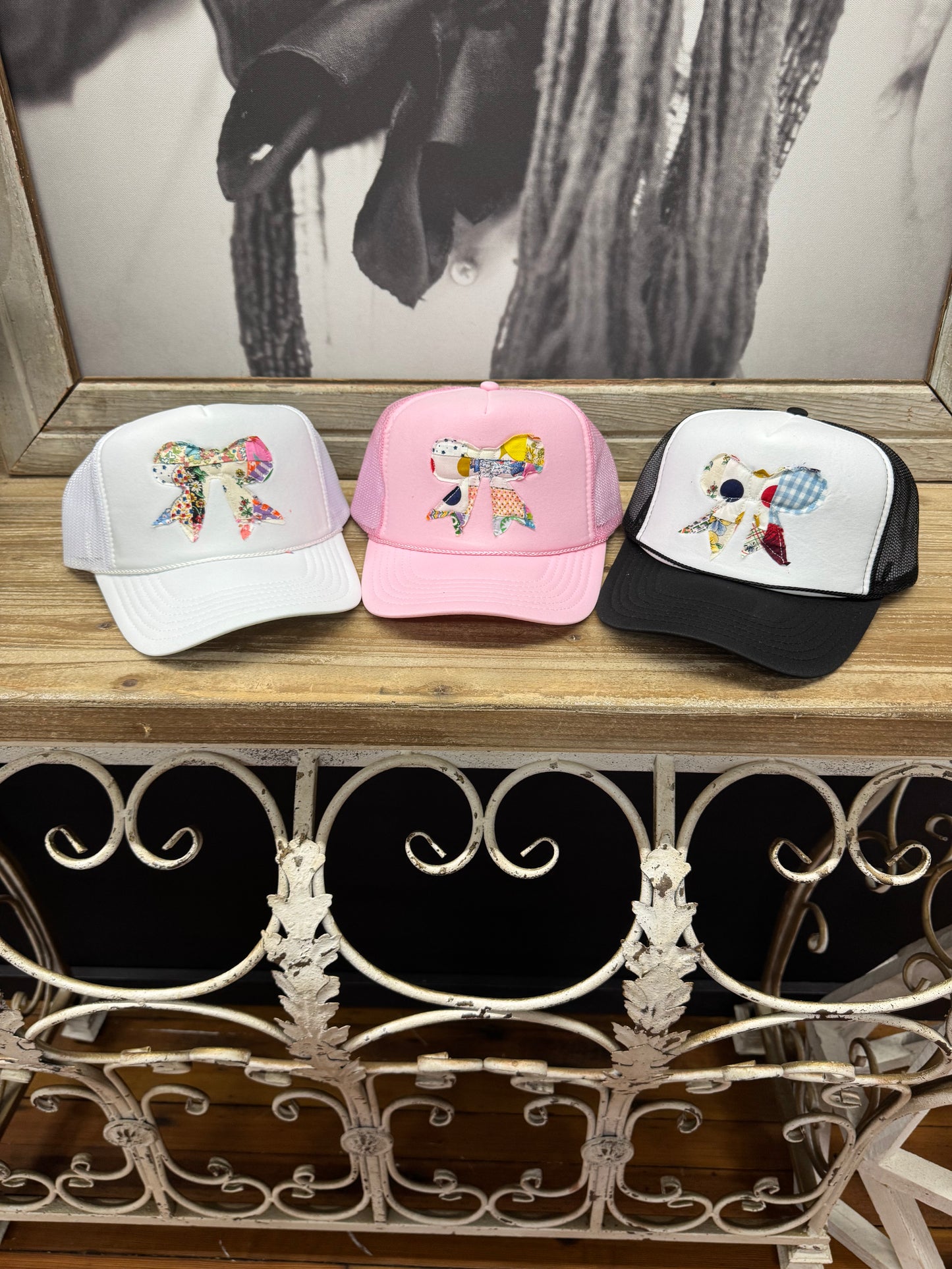 Quilted Bow Trucker Hat
