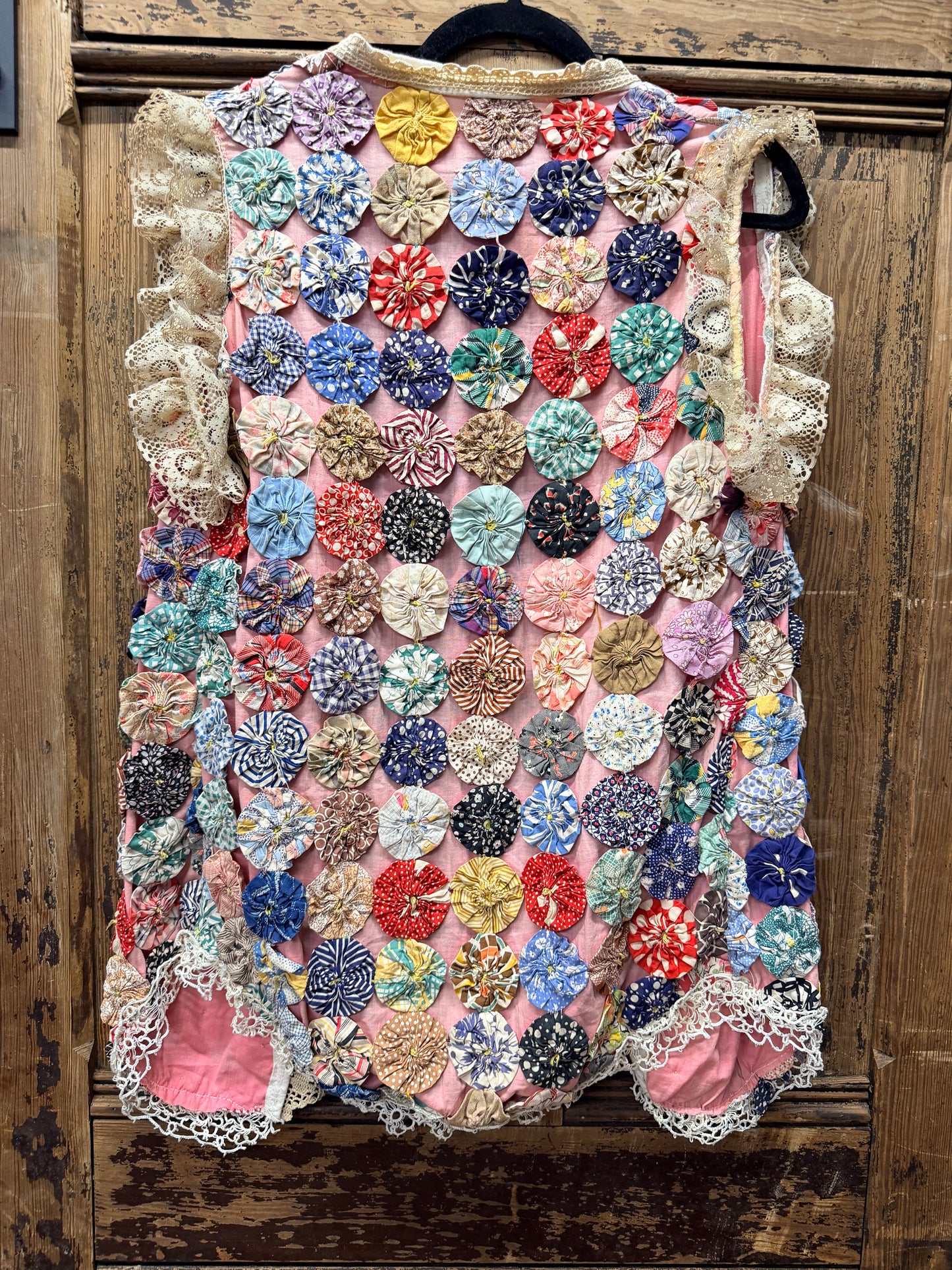 Colorful Yo Yo Quilt Pattern Vest