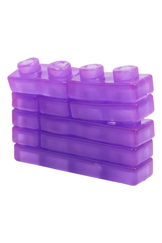 40 Count Colorful Gummy Squishy Sensory Building Blocks