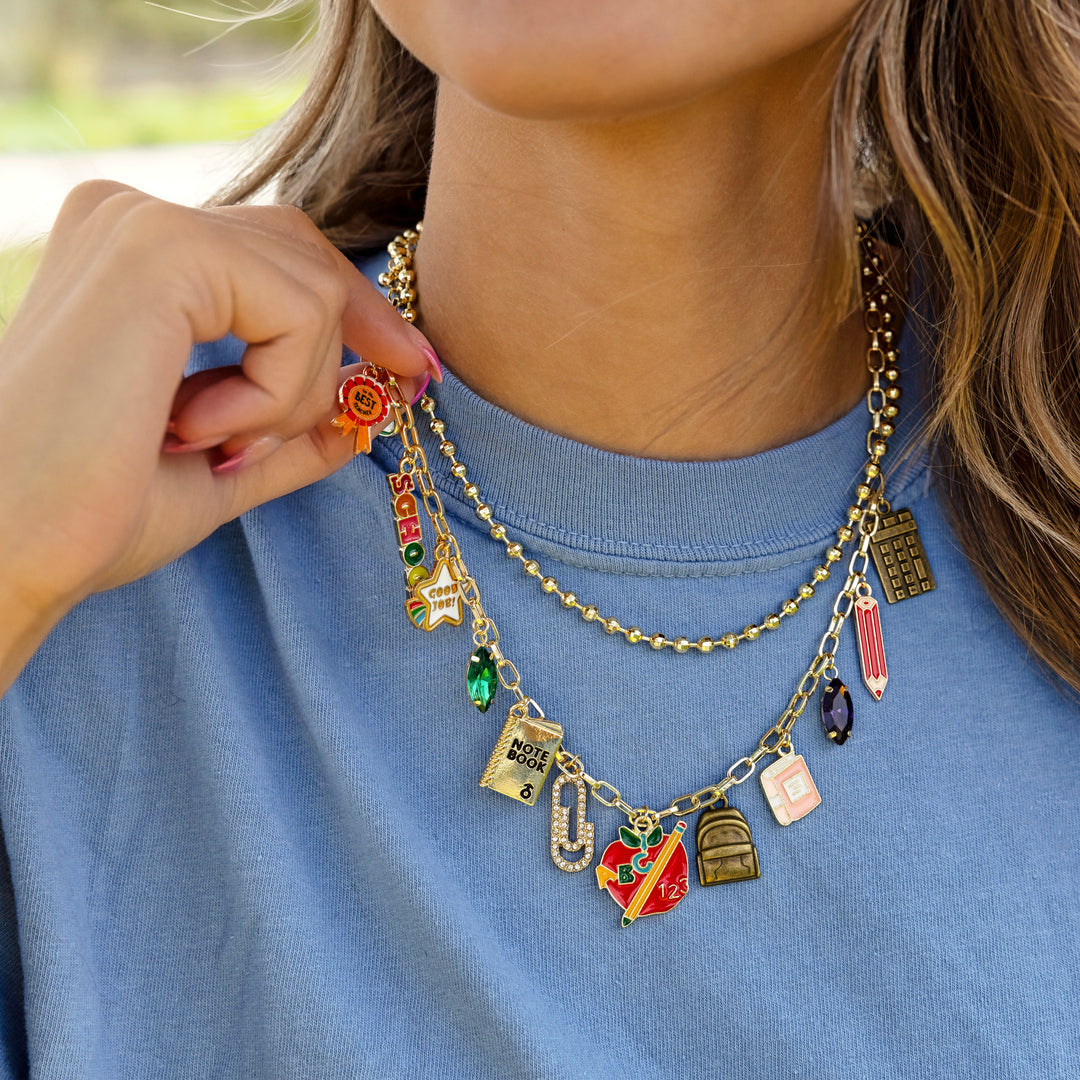 Erimish Teacher Charm Necklace