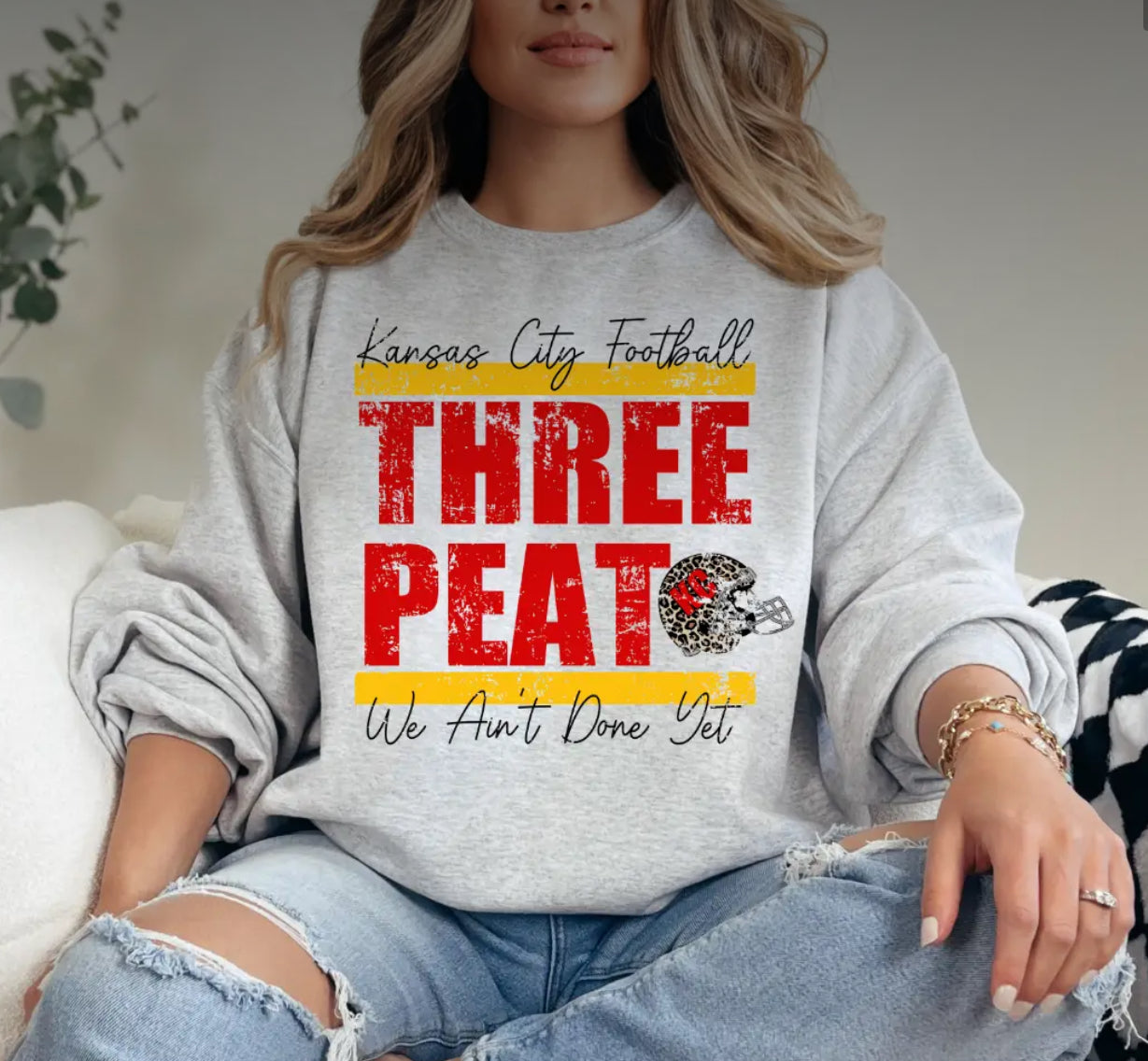 Kansas City Chiefs Three Peat Sweatshirt