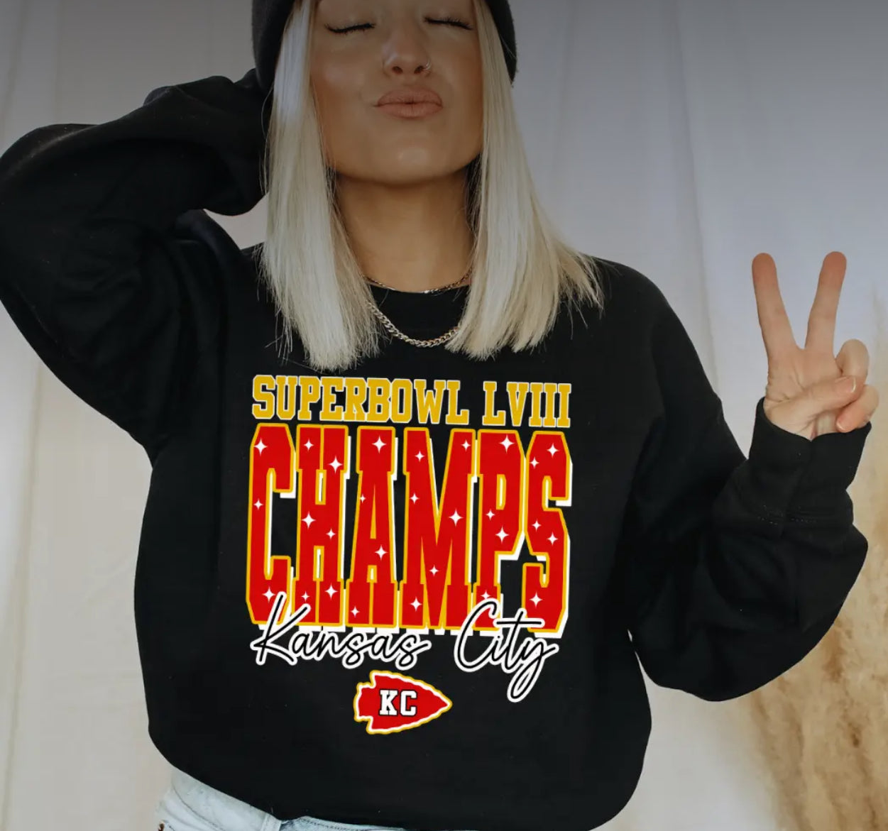 Kansas City Super Bowl LVIII Champs Sweatshirt