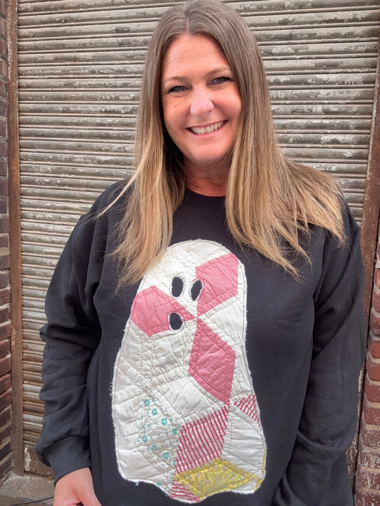 Vintage Quilt Ghost Sweatshirt