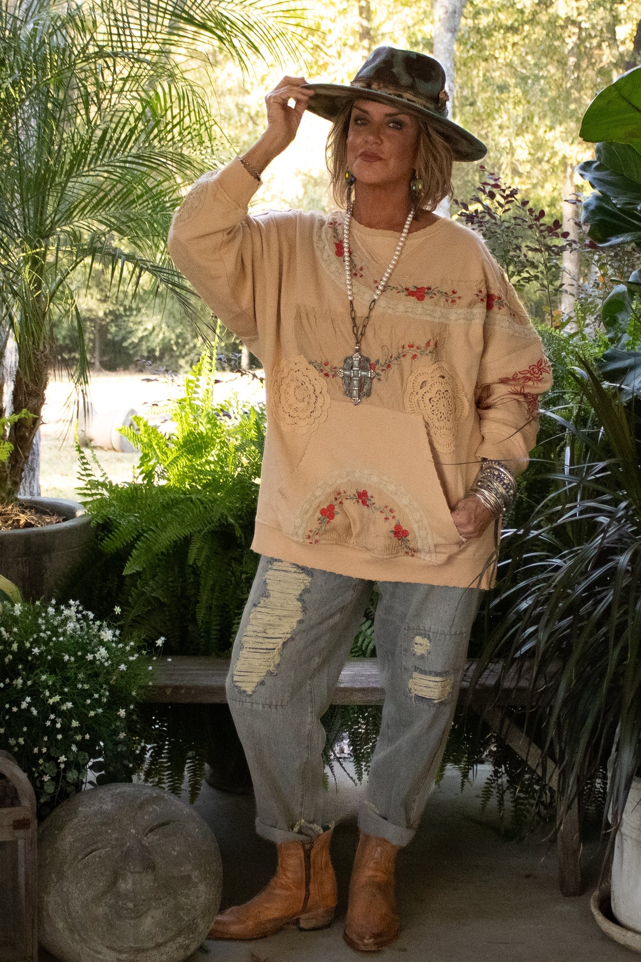 Jaded Gypsy Cloud Dancer Sweatshirt