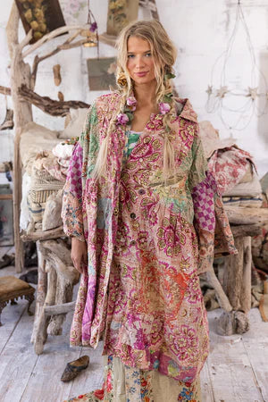 Magnolia Pearl Ysa Double-Breasted Coat - Himalayan Sea