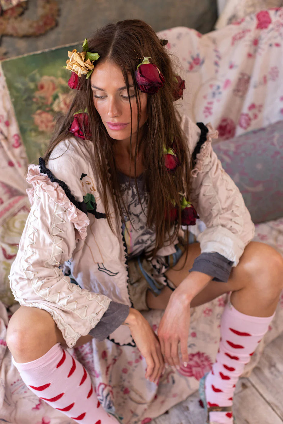 Magnolia Pearl Binky Jacket - Cotton Candy