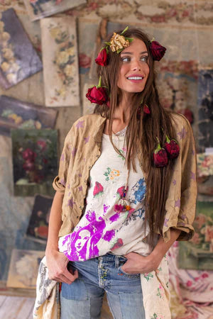 Magnolia Pearl Leather Star Inna Jacket - Moonlight
