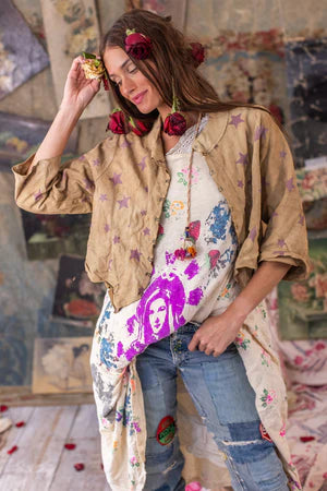 Magnolia Pearl Leather Star Inna Jacket - Moonlight