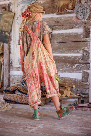 Magnolia Pearl Sunfaded Love Overalls - Sunrise Daisy