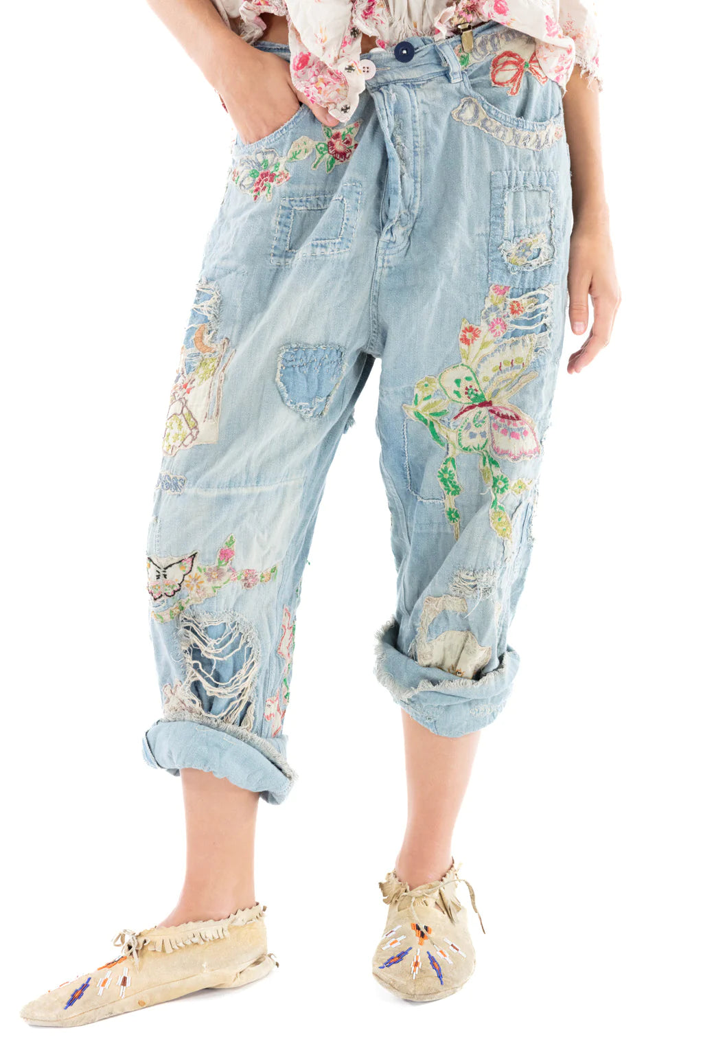Magnolia Pearl Lil' Friends Miners Denim - Washed Indigo