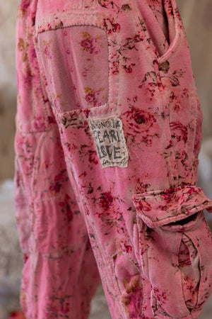Magnolia Pearl Floral Pasha Cargo Pants - Azalea