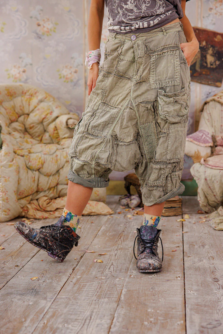 Magnolia Pearl Patchwork Joni Trousers - Peace