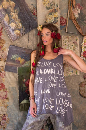 Magnolia Pearl Love Amor Paz Tank - Ozzy
