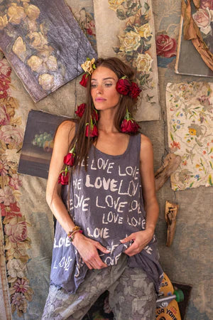 Magnolia Pearl Love Amor Paz Tank - Ozzy