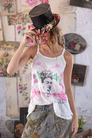 Magnolia Pearl Frida Corazón Luminoso Lana Tank - True