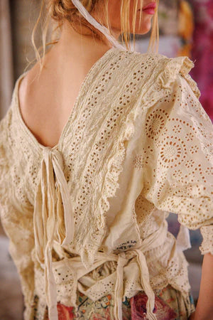 Magnolia Pearl Eyelet Rosario Blouse - Moonlight