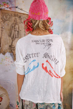 Magnolia Pearl Glitter Saint Viggo Tee - True