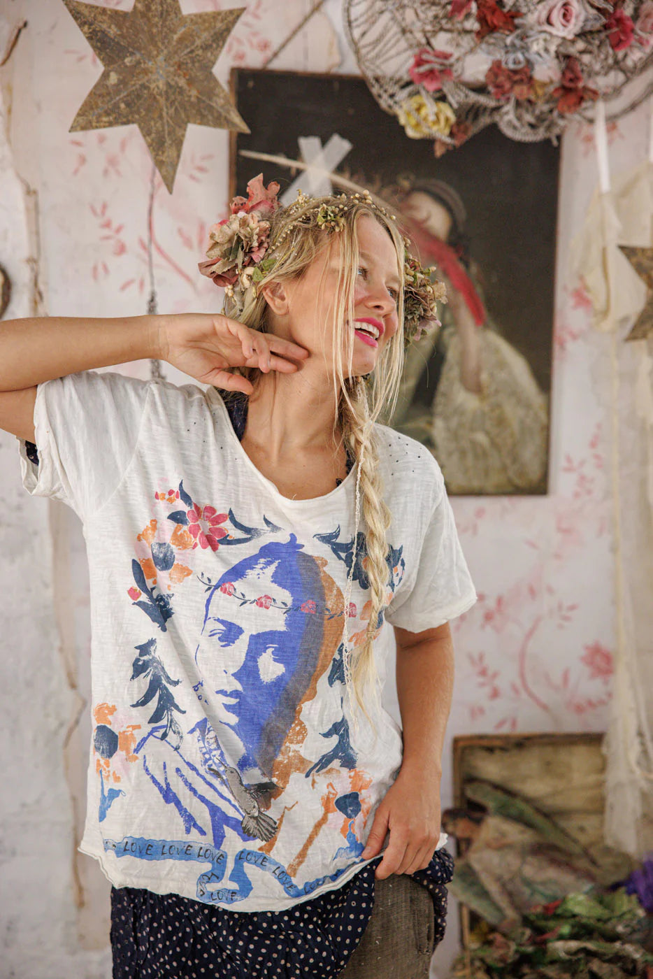Magnolia Pearl Frida Baroque Tee - True
