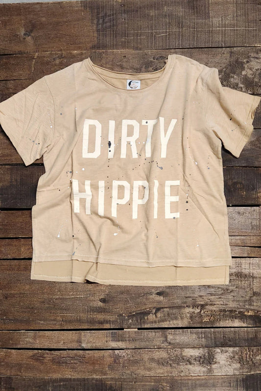Jaded Gypsy Dirty Hippie Tee - Vintage Tan