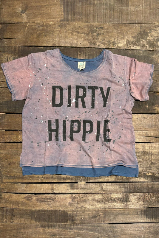 Jaded Gypsy Dirty Hippie Tee - Vintage Navy