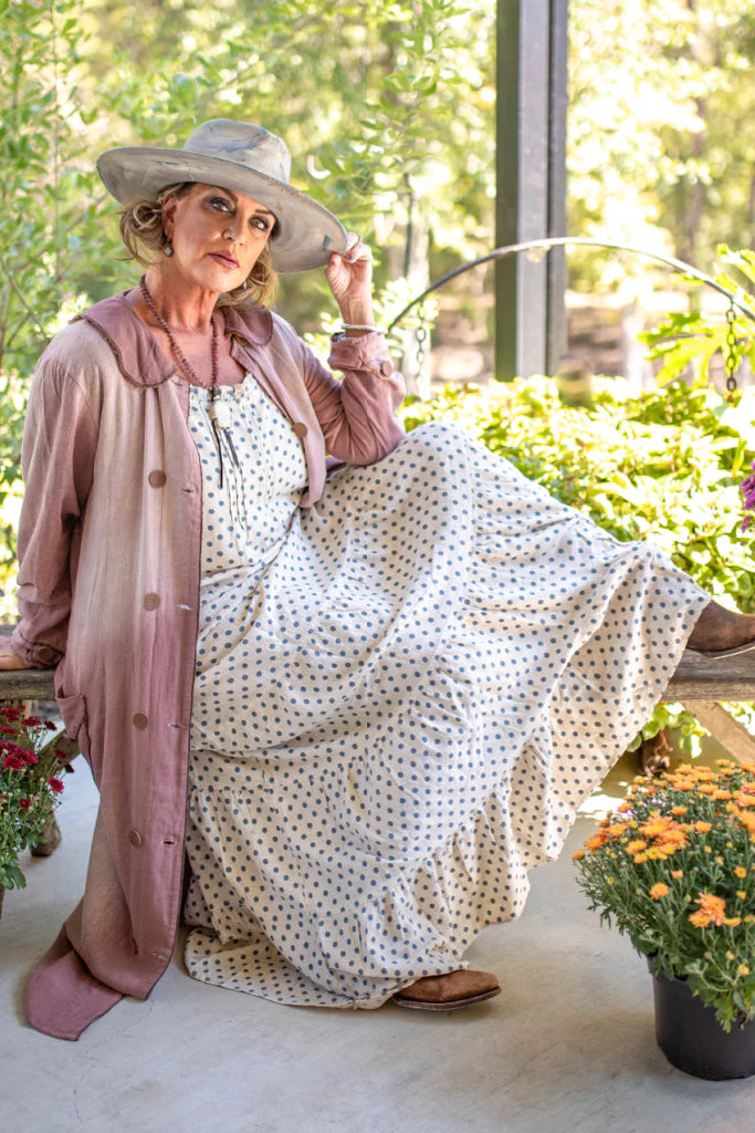 Jaded Gypsy Fly Away Dress - Blue Dot