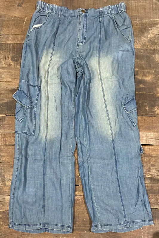 Jaded Gypsy Among The Stars Pants - Medium Wash