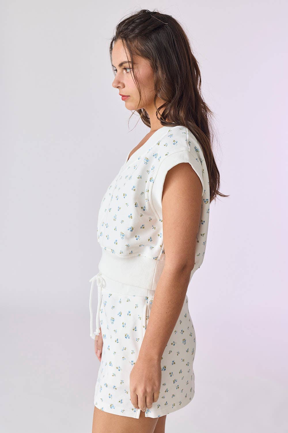 Claire Floral Print Knit Top or Shorts