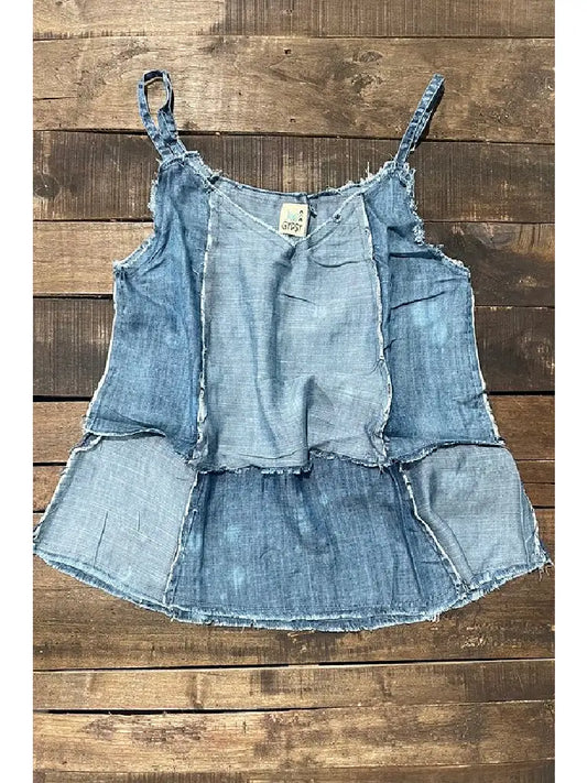 Jaded Gypsy Patchwork Skies Tank Top