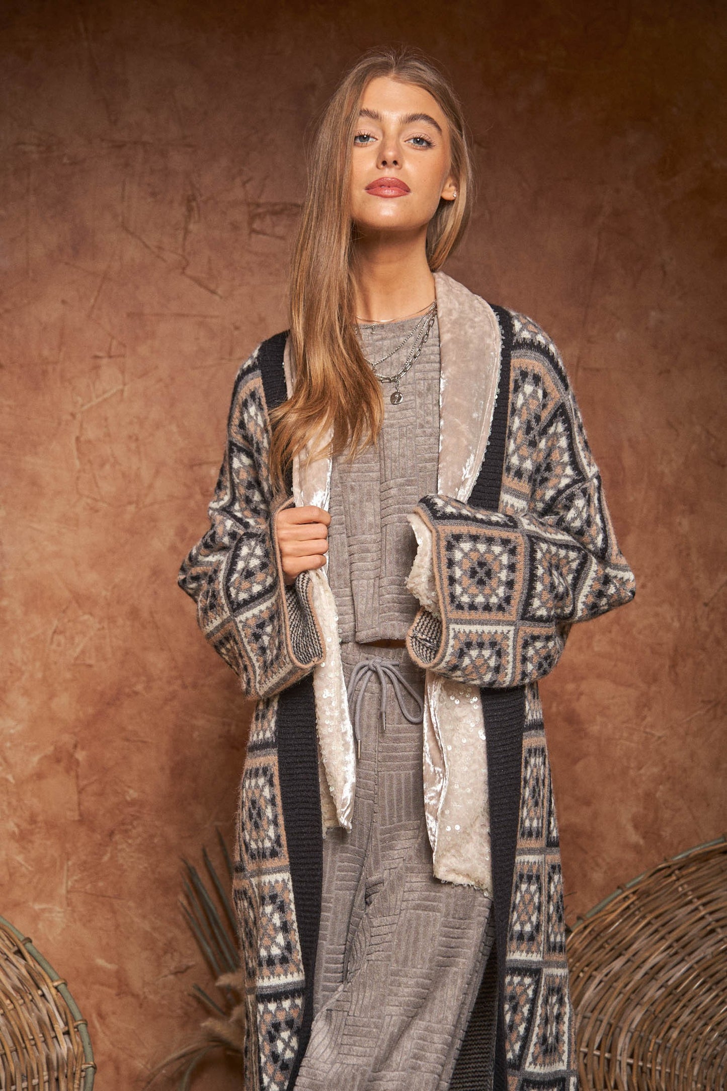 Granny Square Inspired Open Duster