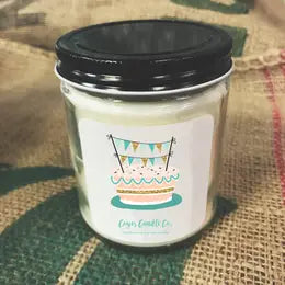 9 oz. Clear Jar Candle - Handcrafted Celebration