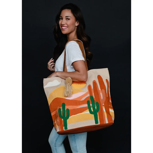Desert Scene Tote Bag