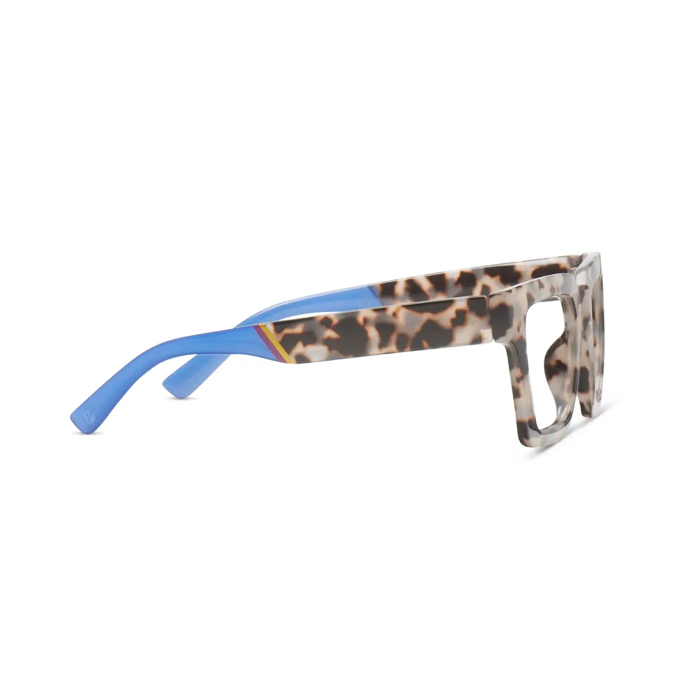 Peppers Sterling (Blue Light) Readers - Gray Tortoise/Blue