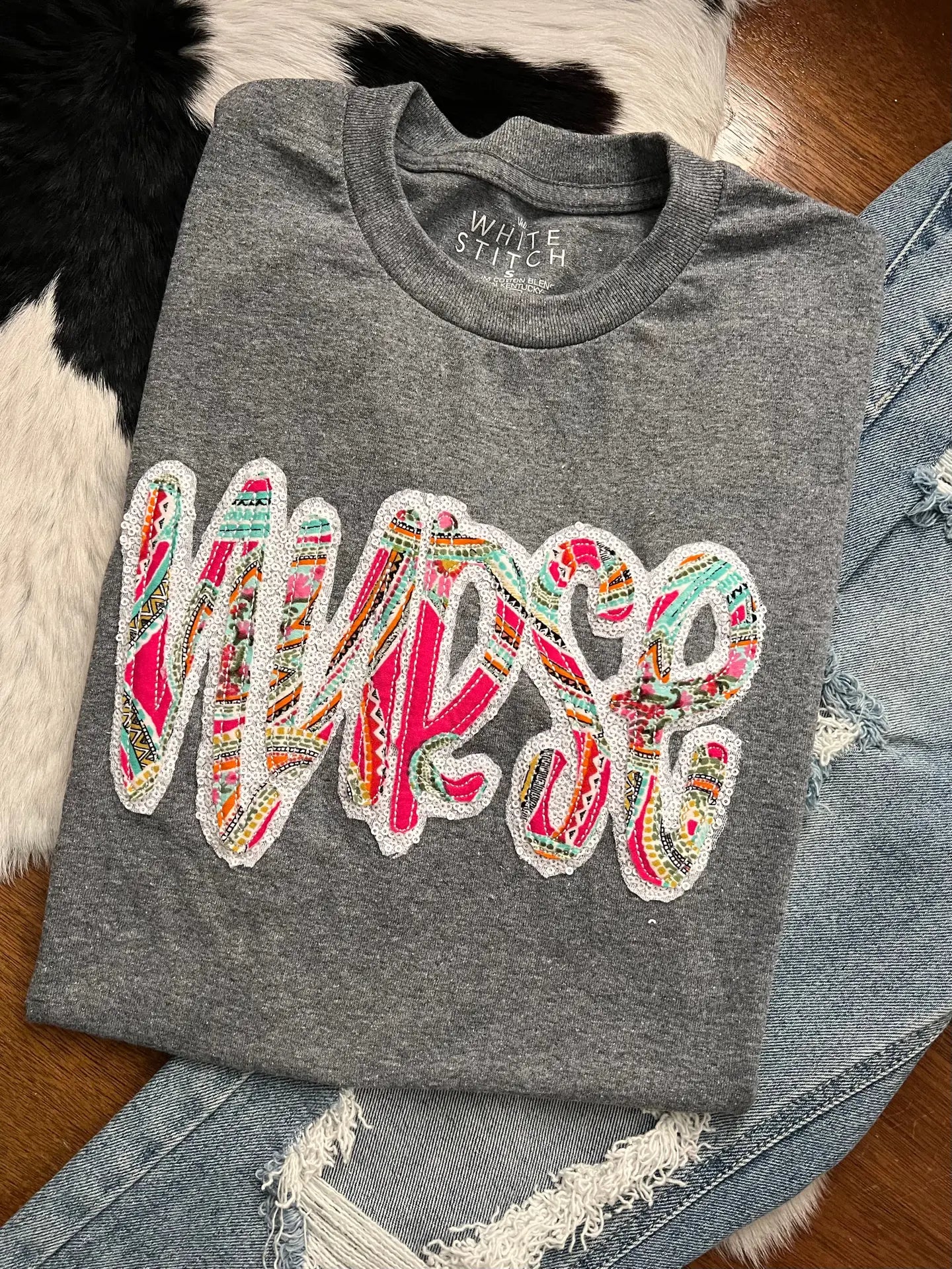 Nurse Tee w/ Paisley Sequin