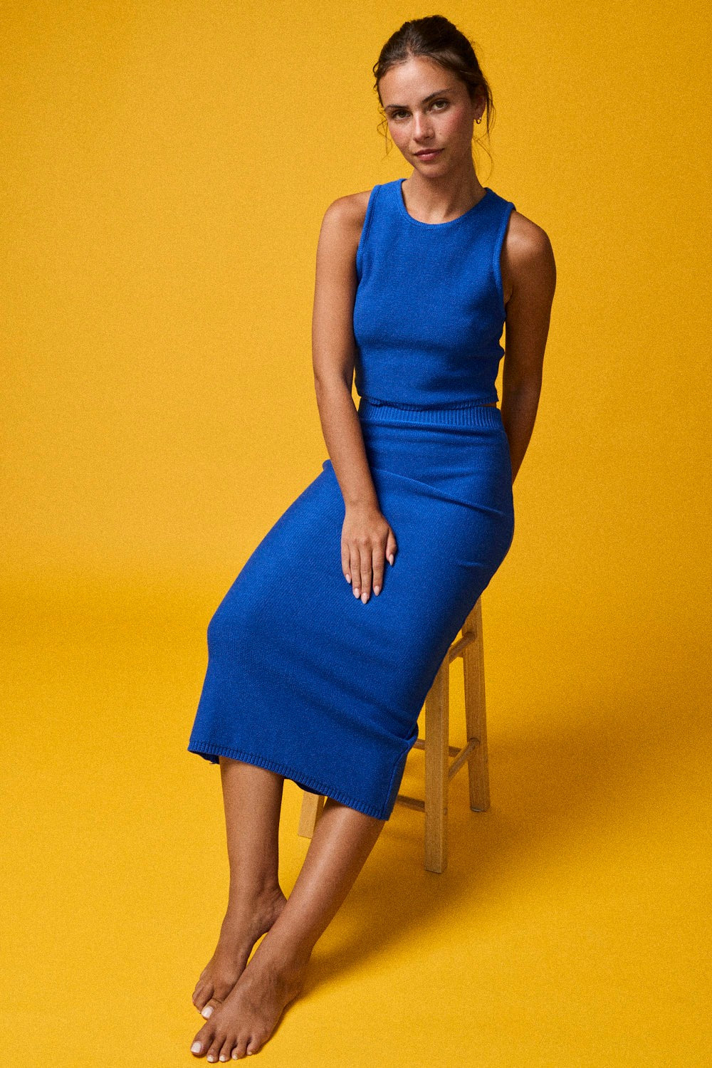 Lara Top and Maxi Skirt Set - Cobalt Blue (Sold Separately)