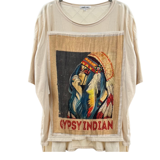 Gypsy Indian Oversized Patchwork Tee