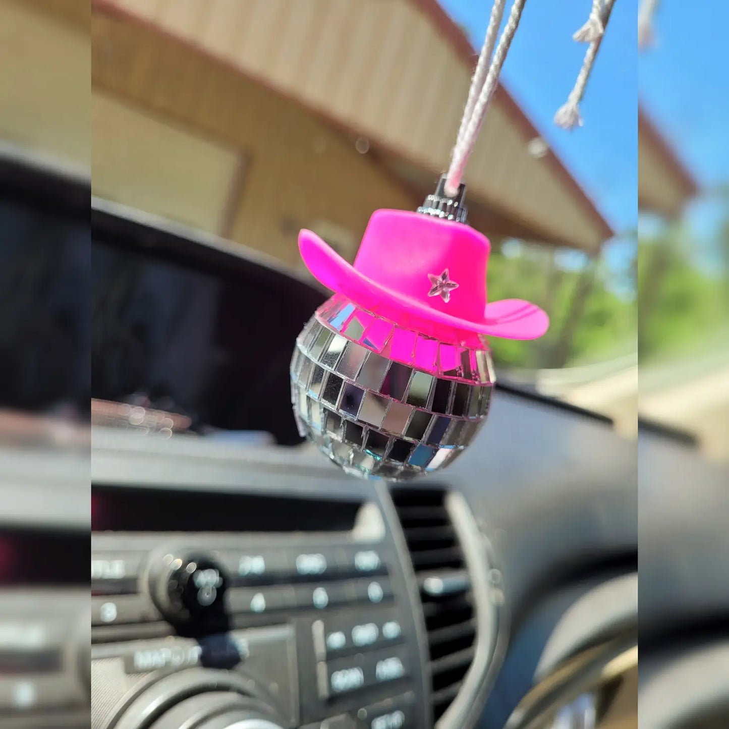 Disco Cowgirl Car Charm