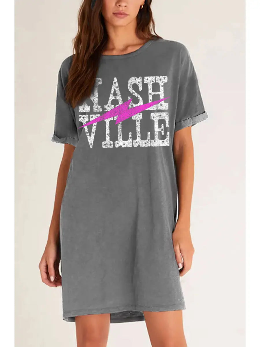 Nashville Lightning Graphic Dress