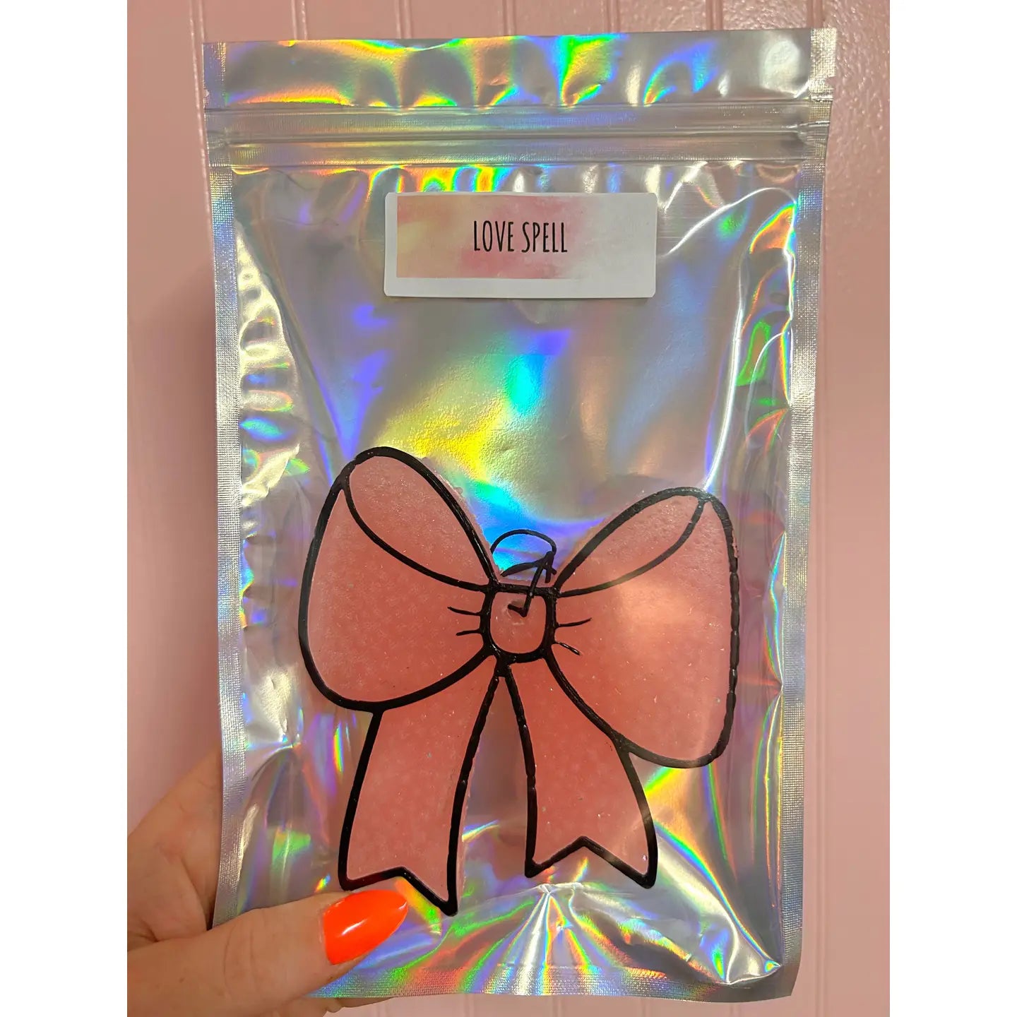 Light Pink Bow Car Freshie