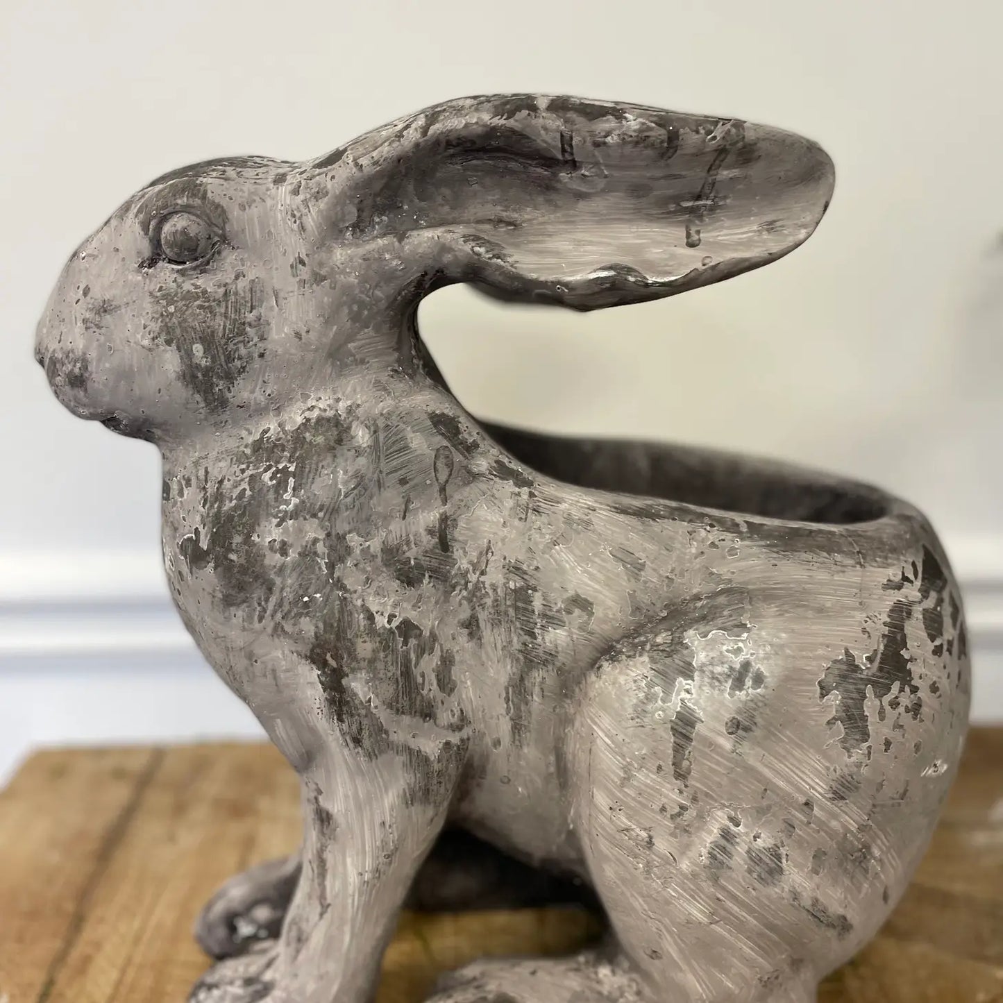 Resin Rabbit Planter