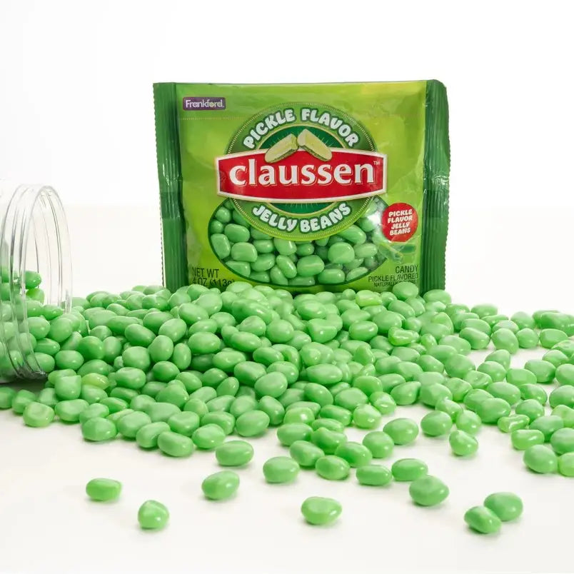 Frankford Claussen Pickle Flavor Jelly Beans, 4oz Bag