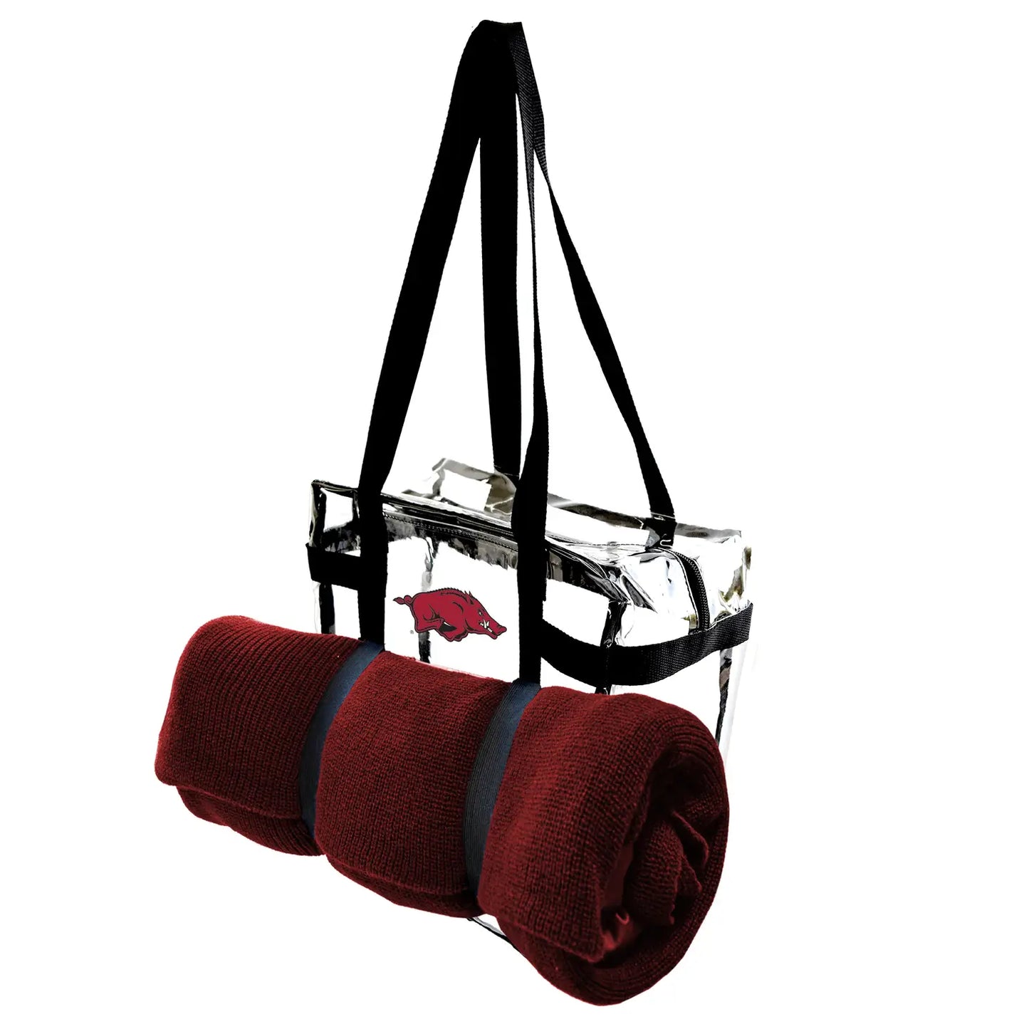 Arkansas Razorbacks Clear Tote Along