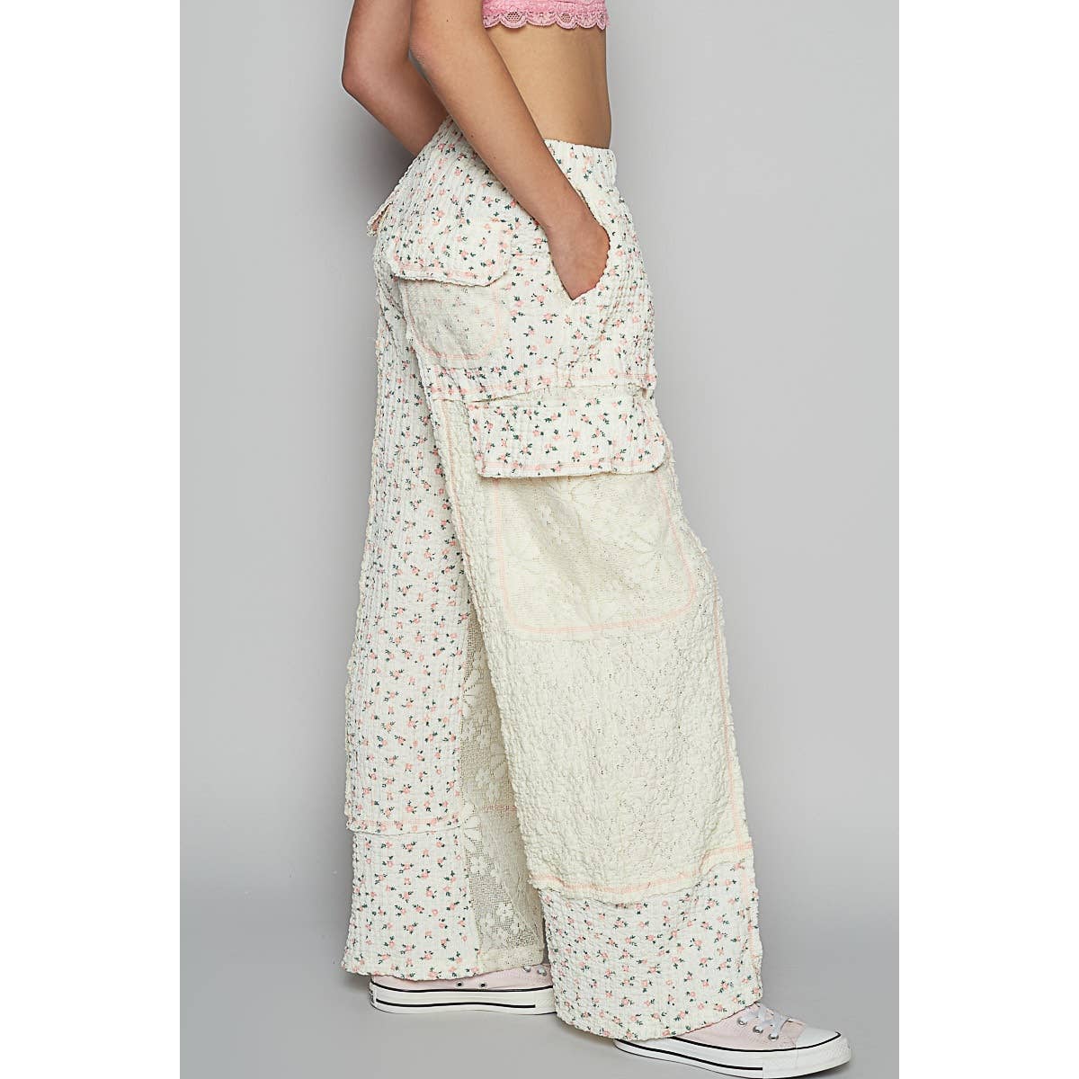 Floral and Lace Pants