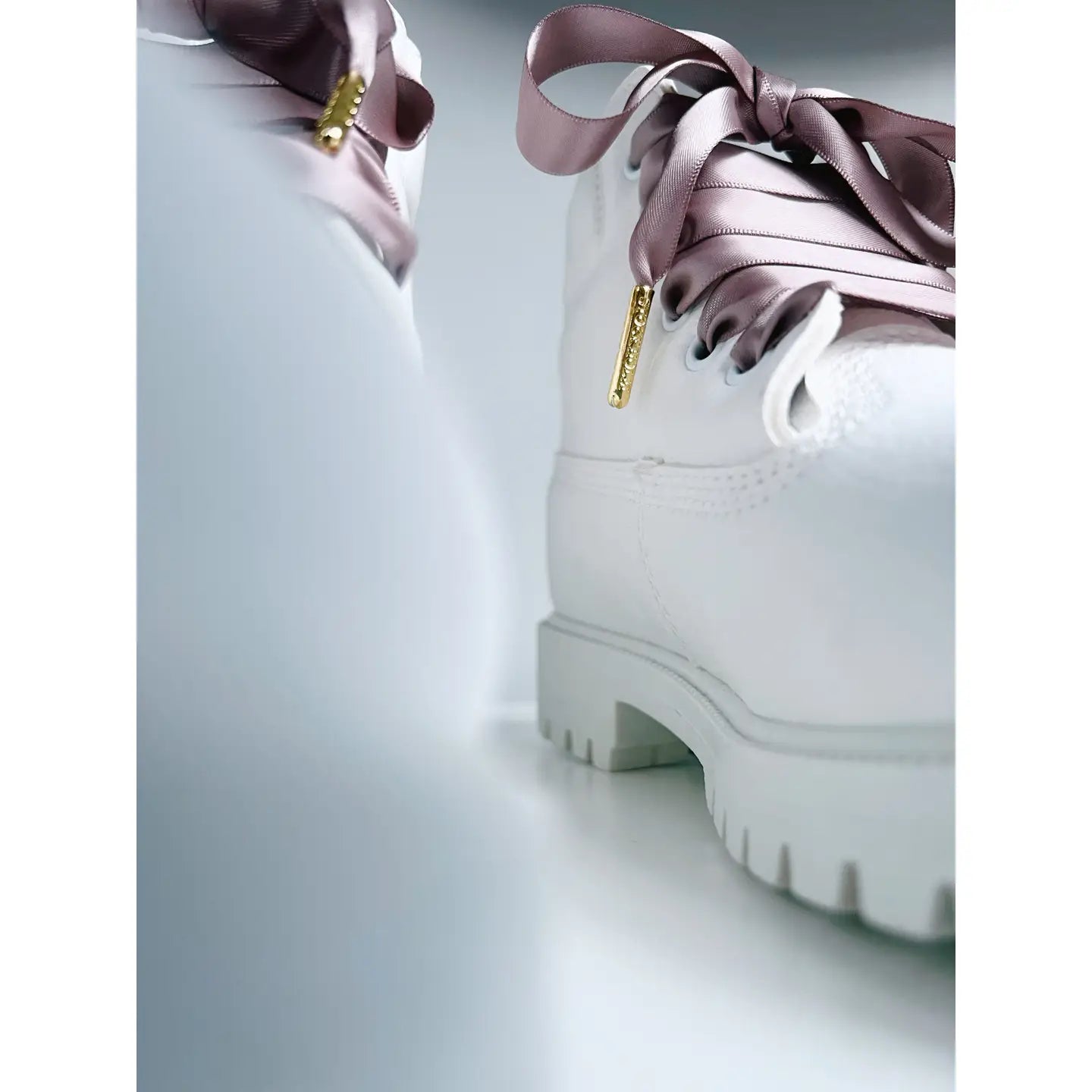Nougat Mauve Silk - Shoelaces