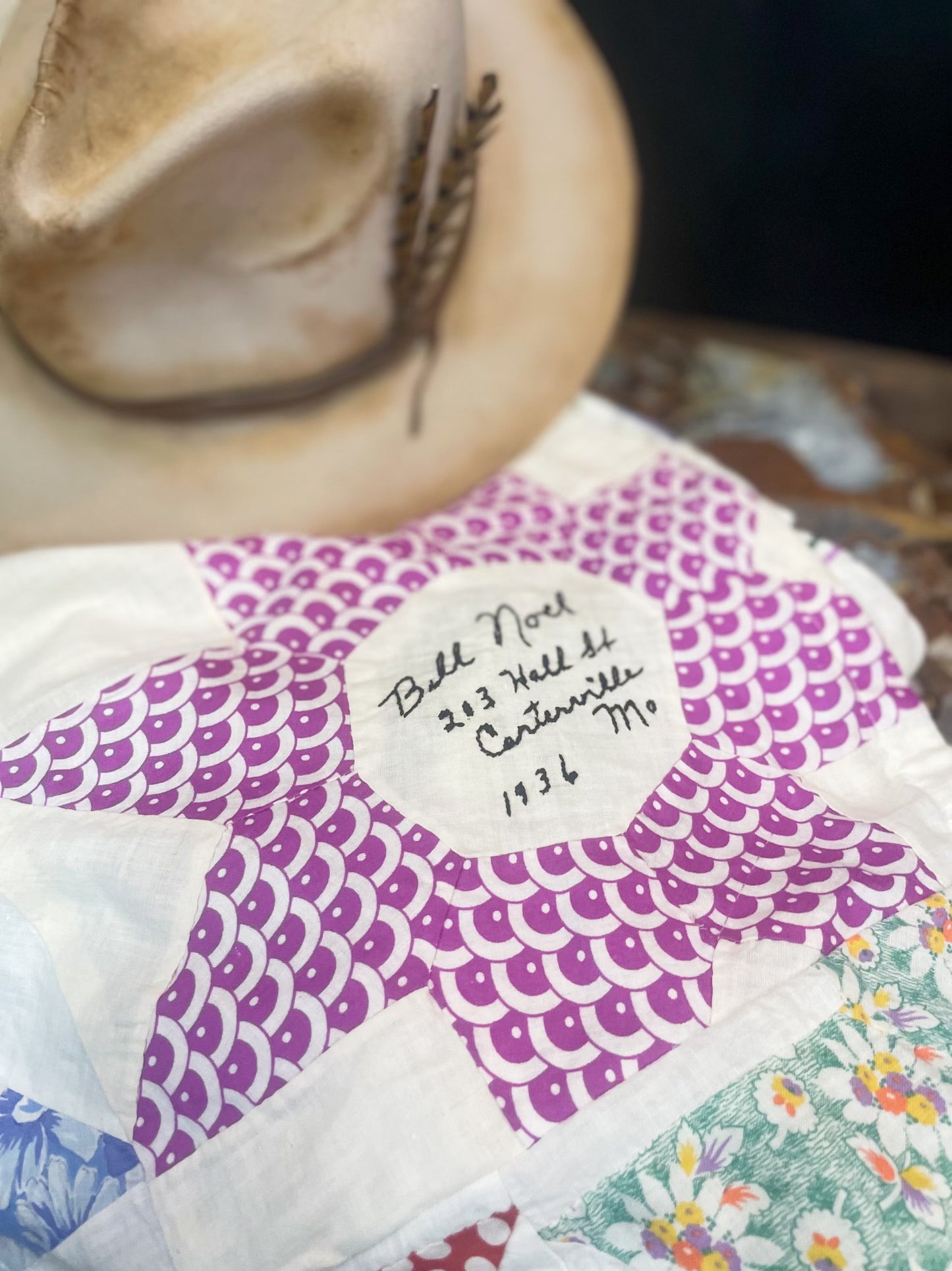 Vintage Quilted Patchwork Lightweight Shorts