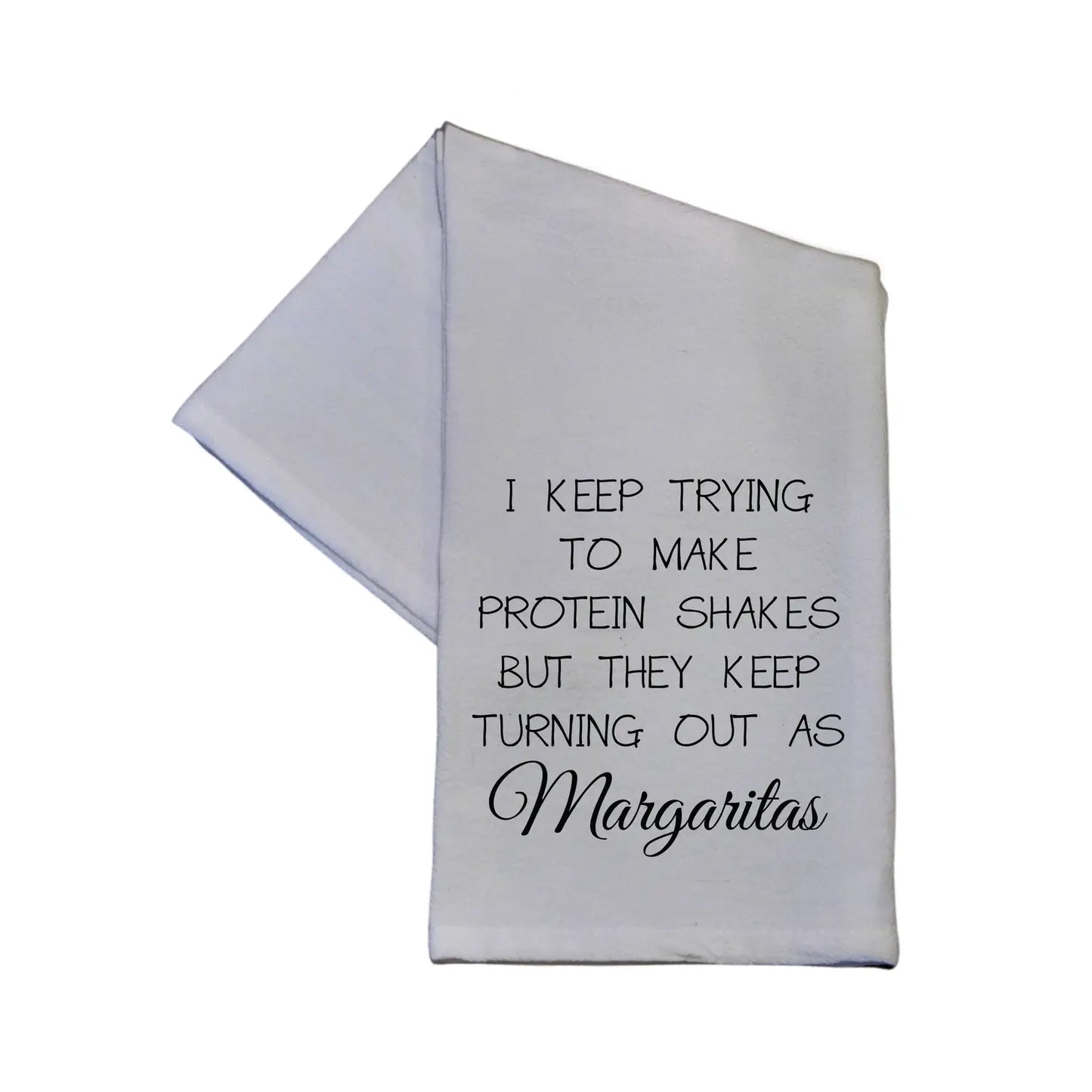 Protein Shakes To Margaritas Hand Towel