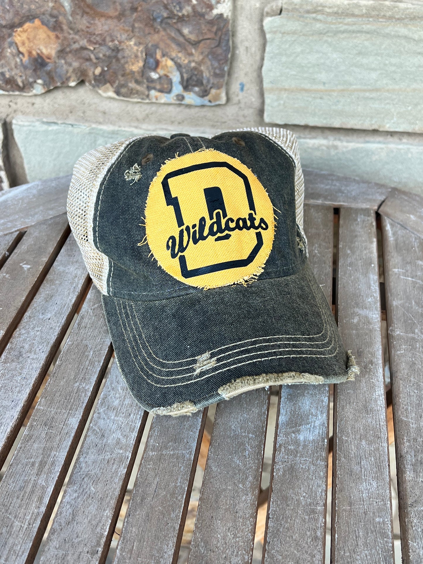 Diamond Wildcats Distressed Ball Caps